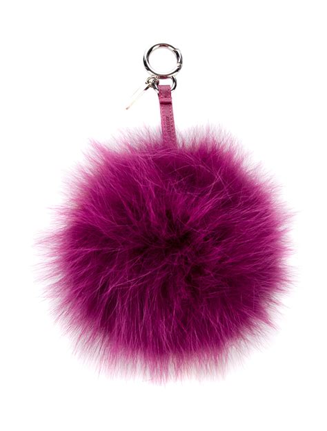 Fendi Alphabet 'B' Fox Fur Bag Charm 